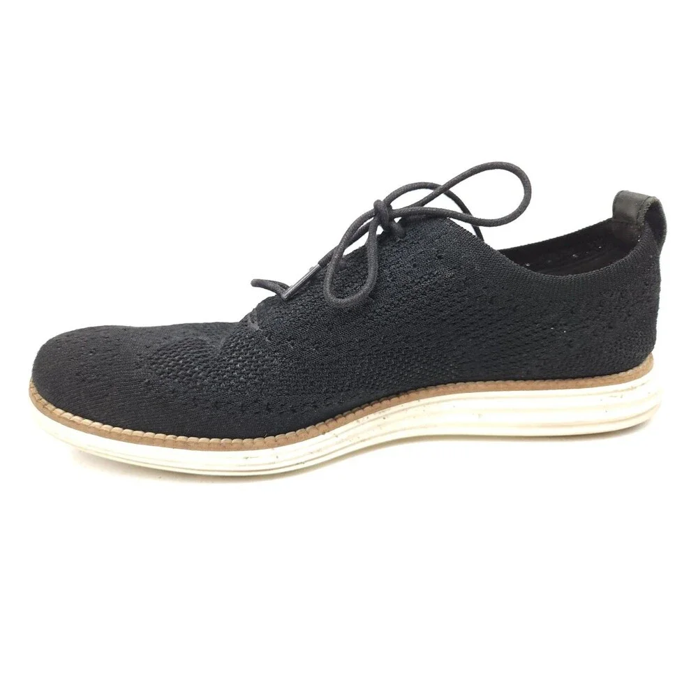 Cole Haan C27959 Grand OS Wingtip Men’s Size 8 M Oxfords Black Stitchlite